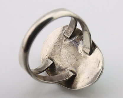 Navajo Handmade Ring 925 Silver Royston Turquoise Native Artist C.80's