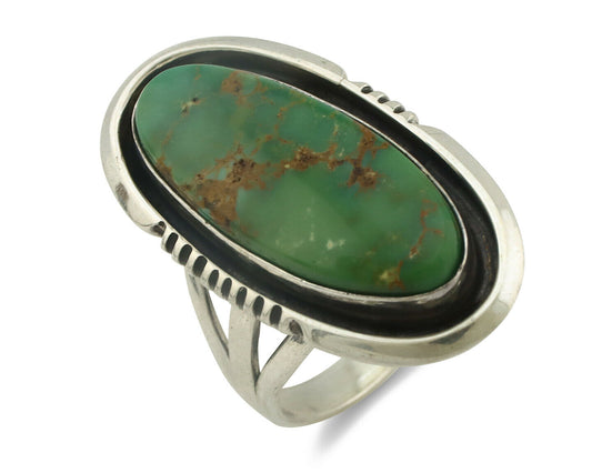 Navajo Ring .925 Silver Royston Turquoise Artist Native American C.80's