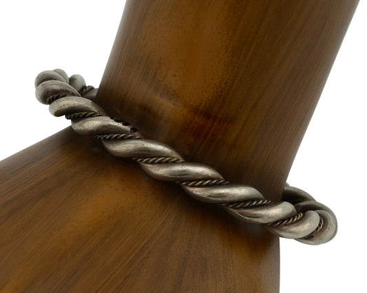 Navajo Handmade Bracelet .925 SOLID Silver Native American Artist Circa 1980's