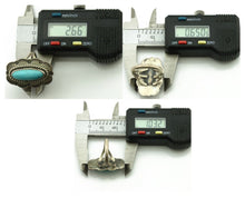 Navajo Ring 925 Silver Turquoise Native American Artist C.80's