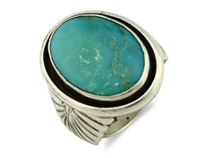 Navajo Ring .925 Silver Kingman Turquoise Artist Doug Zachary C.80's