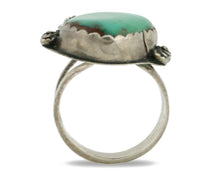 Navajo Ring .925 Silver Aqua Turquoise Native American Artist C.80's