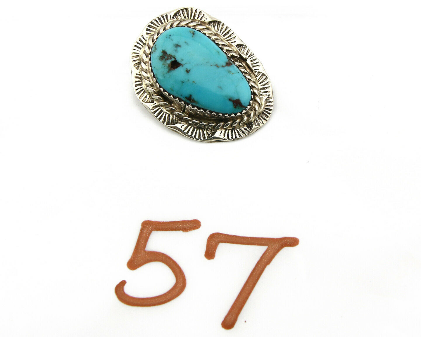 Navajo Pendant .925 Silver Arizona Turquoise Artist C.80's