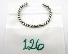 Navajo Bracelet .925 Silver Braided Twisted Artist Tahe C80's 5.0mm Wide