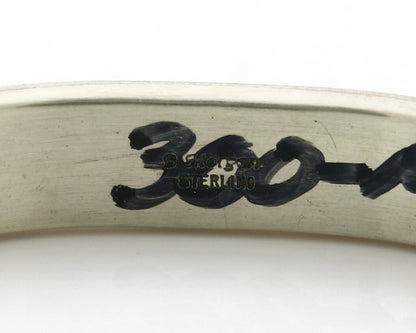 Navajo Handmade Bracelet .925 Silver Artist Signed B. Morgan Circa 80's