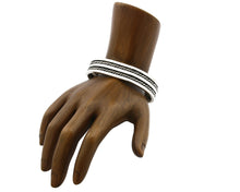 Women's Navajo Bracelet .925 Silver Artist Signed ROGER FRANSCISCO Cuff C.80's