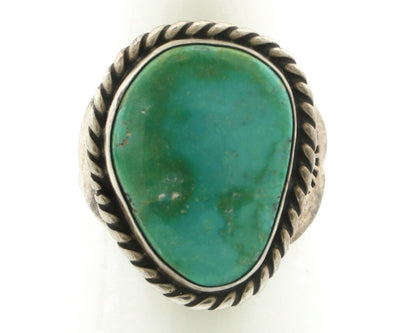 Navajo Ring .925 Silver Royston Turquoise Native Artist Signed C.80's