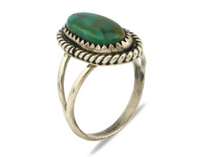Navajo Ring .925 Silver Royston Turquoise Native American Artist C.1980's