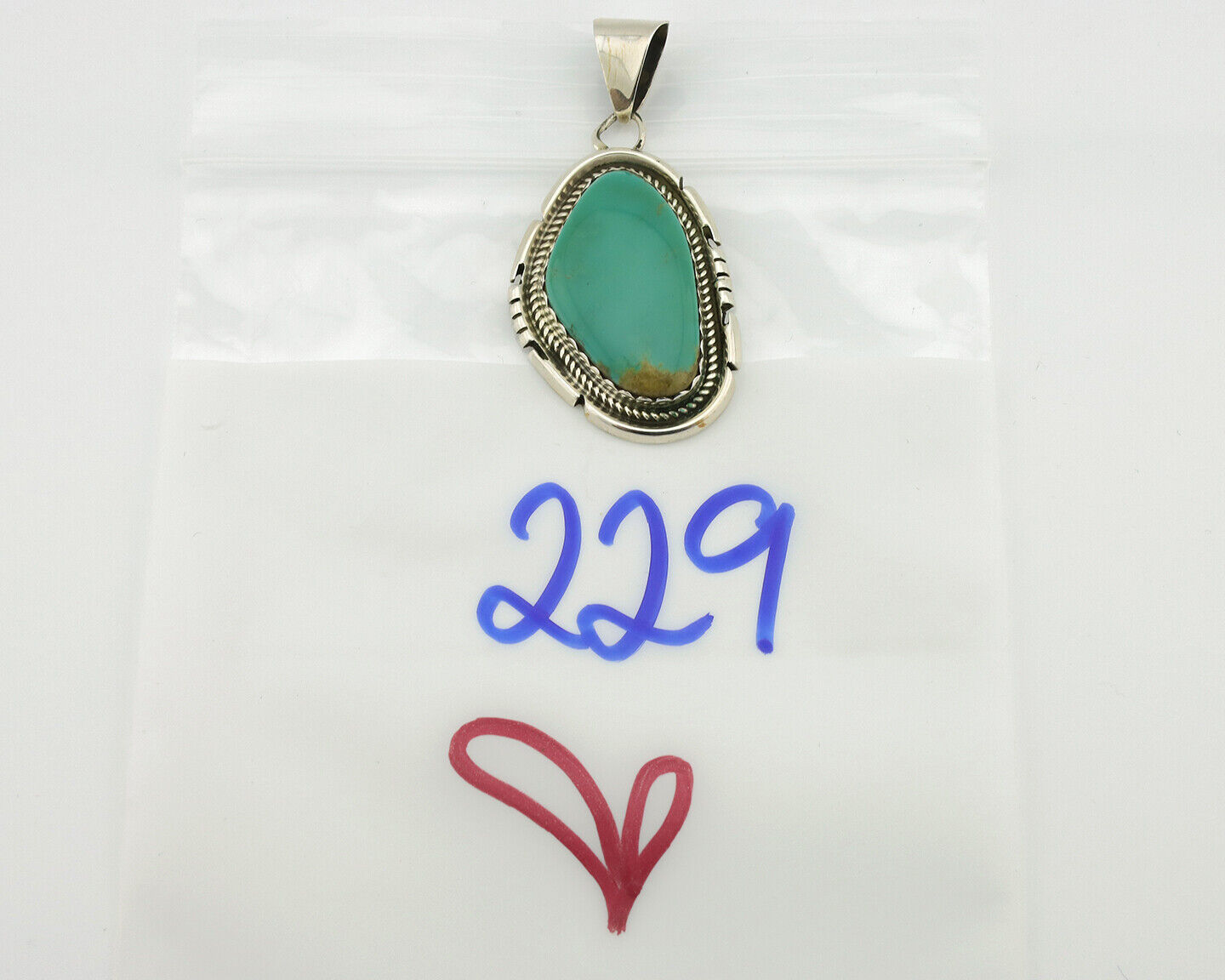 Navajo Necklace .925 Silver Arizona Turquoise Signed Jon McCray C.1980's