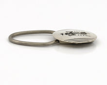 Navajo Kokopelli Key Chain .925 Silver Handmade Overlay Signed Thomas Singer C80
