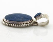 Navajo Necklace 925 Arizona Lapis Signed Artist Signed M C.80's