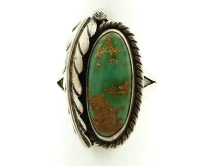 Navajo Ring .925 Silver Royston Turquoise Signed Artist Apache C.80's