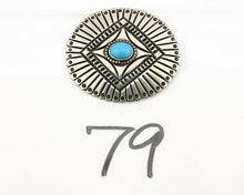 Navajo Handmade Brooch Pin .925 Sterling Silver Turquoise Artist Reeves C.1990