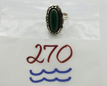 Navajo Ring 925 Silver Natural Malachite Artist Signed William Denetdale C.80's