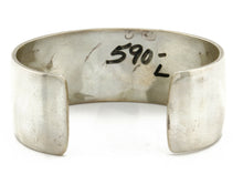 Hopi Bracelet .925 SOLID Silver Cuff Overlay Signed Artist CUCH C.80's