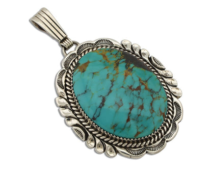 Navajo Handmade Necklace 925 Silver Arizona Turquoise William Denetdale C.80's