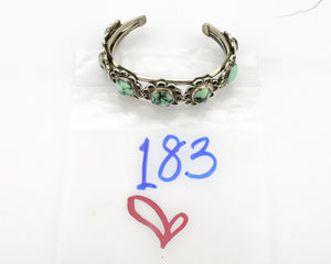 Women's Navajo .925 Silver Damele Turquoise Native American Artist C.80's