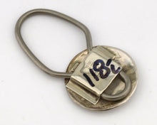 Navajo Kokopelli Key Chain .925 Silver Handmade Overlay Signed Thomas Singer C80
