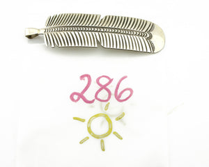 Navajo Hair Clip Barrette 925 Silver Hand Stamped Native Artist Signed BD C.80's