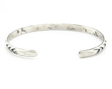 Navajo Bracelet .925 Silver Hand Stamped Arrow Head Artist I Montoya C.80's