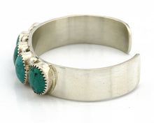 Navajo Bracelet .925 Silver Natural Turquoise Signed C Jones C.80's