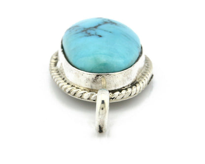 Navajo Pendant .925 Silver Turquoise Artist C.80's