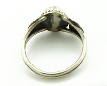 Navajo Ring 925 Silver Natural Mined Malachite Native American Artist C.80's