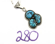 Navajo Necklace .925 Silver Morenci Turquoise Signed Artist Tony Guerro C.80's