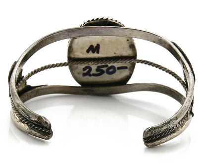 Navajo Bracelet .925 Silver Natural Inlaid Gemstone Bird Native American Artist