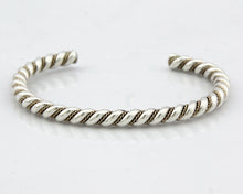 Navajo Bracelet .925 Silver Braided Twisted Artist Tahe C80's 5.0mm Wide