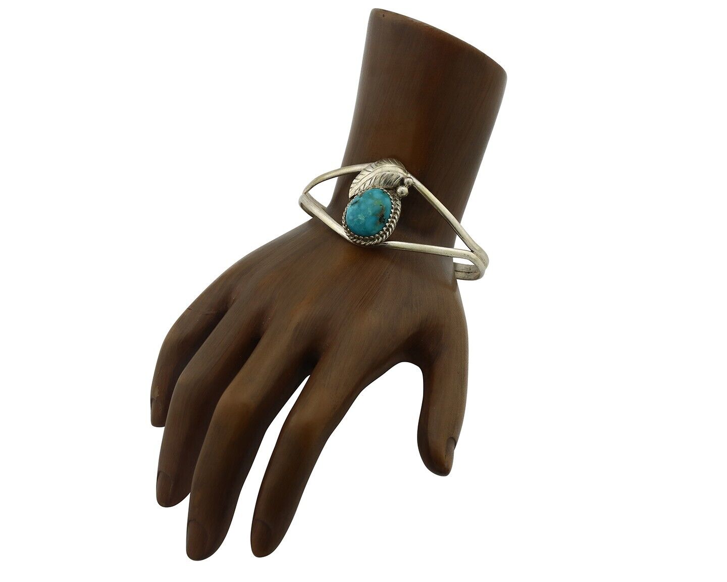 Women's Navajo Bracelet 925 Silver Arizona Turquoise Native Artist C.80's