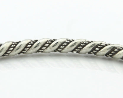 Navajo Bracelet .925 SOLID Silver Handmade Artist Tahe Circa Late 1980's