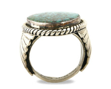 Navajo Kingman Turquoise Ring .925 Silver Artist Signed Doug Zachary C.80's