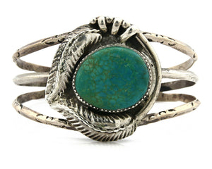 Navajo Bracelet .925 Silver Turquoise Native American C.1970's