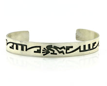 Navajo Bracelet Overlay Design .925 SOLID Sterling Silver Signed Artist SC C.80s