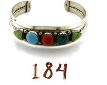 Women's Gemstone Bracelet .925 Silver Signed C Jones Cuff C.80's